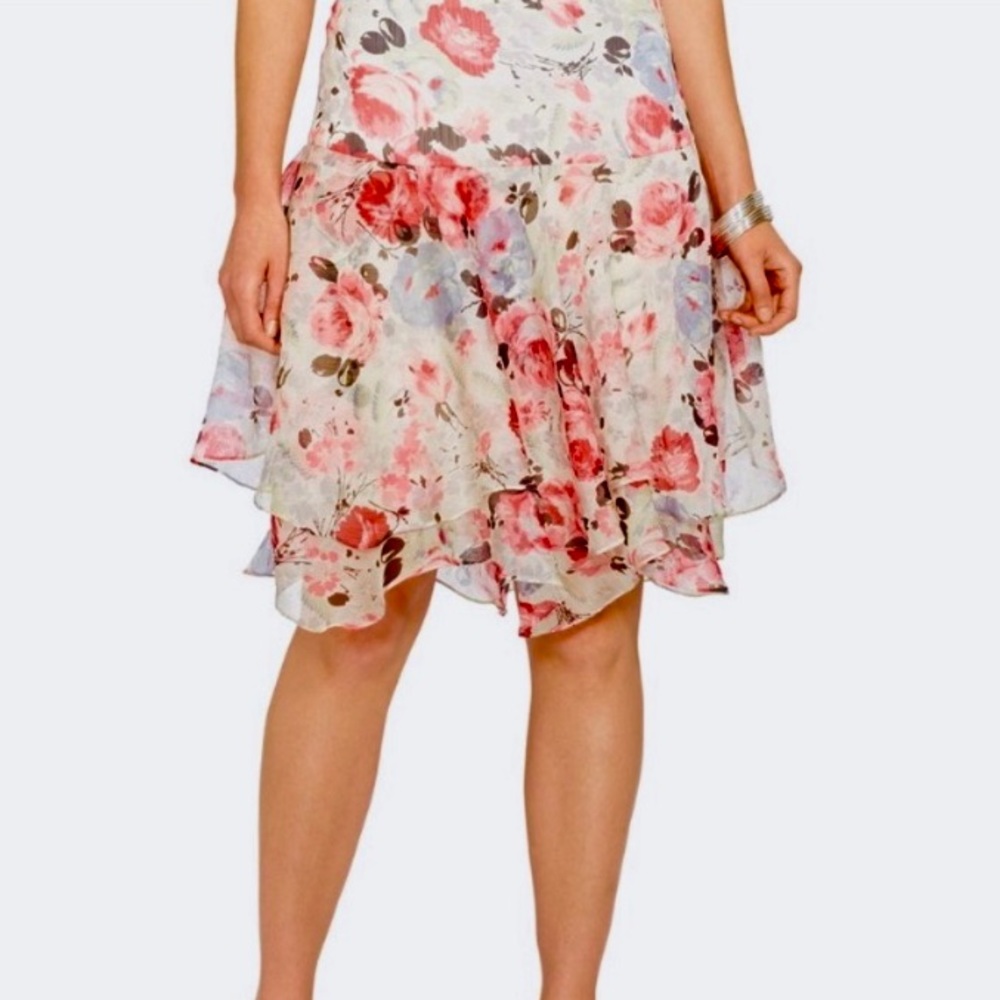 Lauren Ralph Lauren floral tiered skirt
